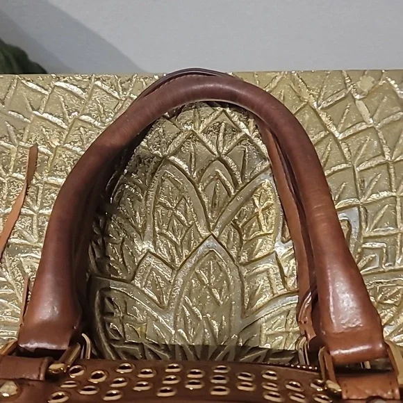 Rebecca Minkoff Morning After Bag Studded Camel Leather - Picture 7 of 12